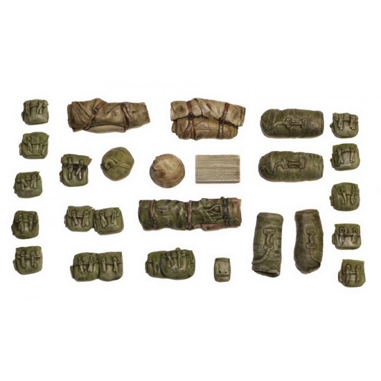 1/35 USA WWII packs & Bags #1 (25 pieces)