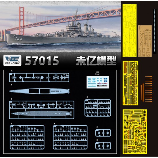 1/700 USS Worcester (CL-144) [Professional Edition]