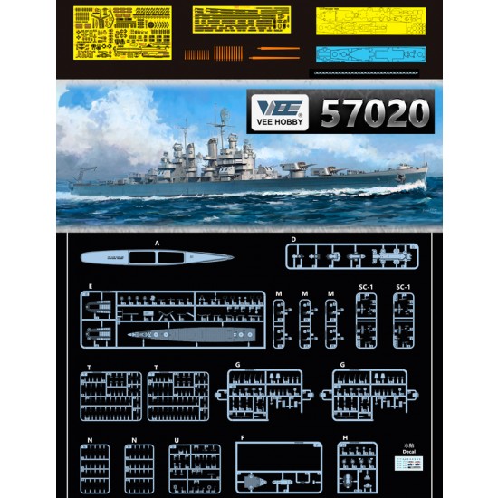 1/700 USS Cleveland CL-55 1945 [Professional Edition]