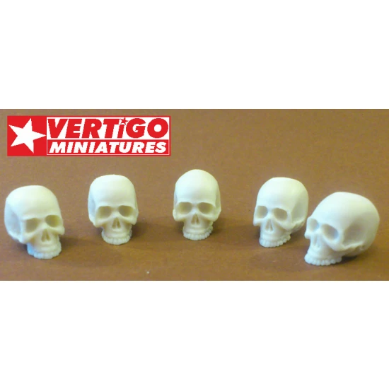 1/15 (120mm) Skulls (5 Resin Skulls)