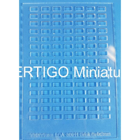 1/35 Bricks Mould (size brick: 8 x 4 x 2mm, 105pcs)