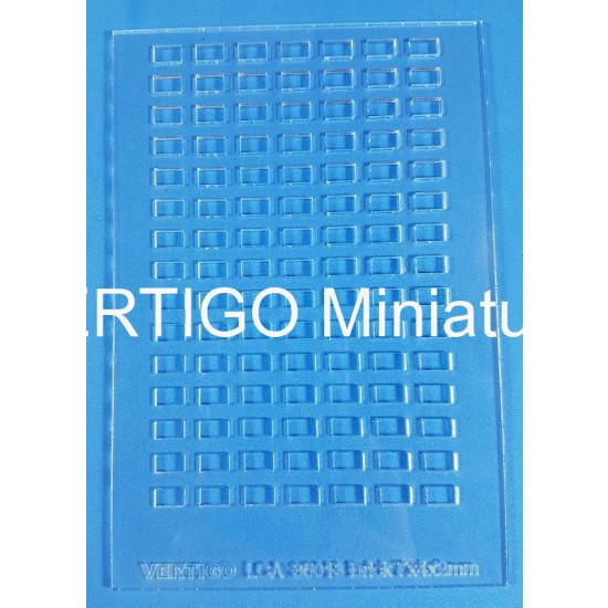 1/35 Bricks Mould (size brick: 7 x 4 x 2mm, 105pcs)