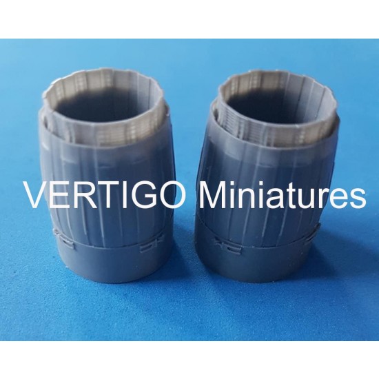 1/48 Engine Klimov RD 33 Correct Exhaust Nozzles for Mikoyan MiG-29 kits
