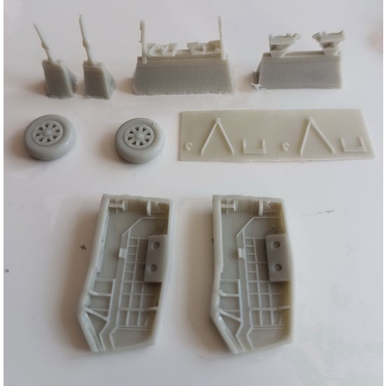 1/72 Grumman F6F Hellcat Undercarriage Detail set for Eduard kits
