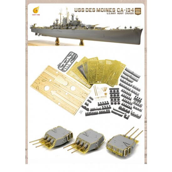 1/350 USS Des Moines Heavy Cruiser [Deluxe Edition]