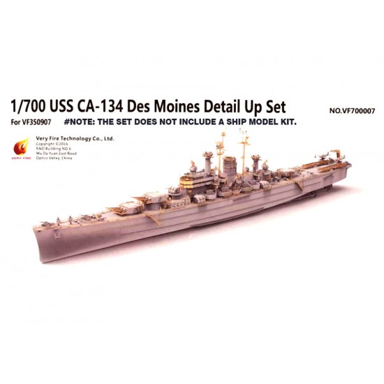 1/700 USS Des Moines CA-134 Super Detail Set for Very Fire kit #700907