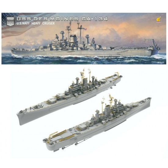 1/700 USS Des Moines CA-134 Heavy Cruiser [Deluxe Edition]
