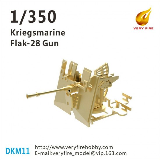 1/350 Kriegsmarine Flak-28 Gun (8 sets)