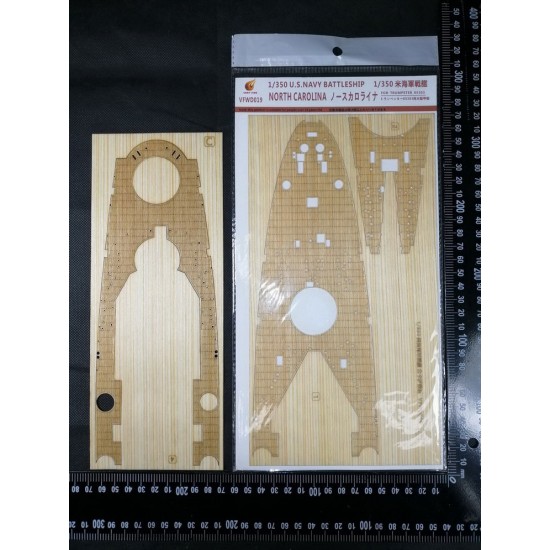 1/350 USS North Carolina (BB-55) Wooden Deck for Tamiya kit #05303