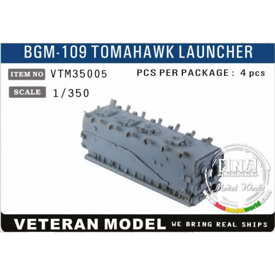 1/350 Modern US BGM-109 Tomahawk Launcher x4pcs