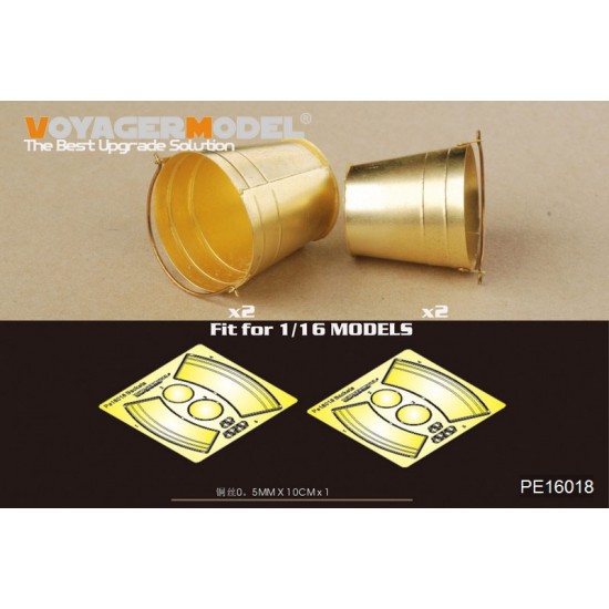 1/16 Buckets for Universal Use (4 buckets in 2 different sizes)