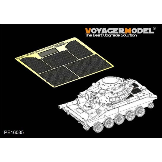 1/35 Modern US M551 Sheridan Airborne Tank Grills for Tamiya kit #56043