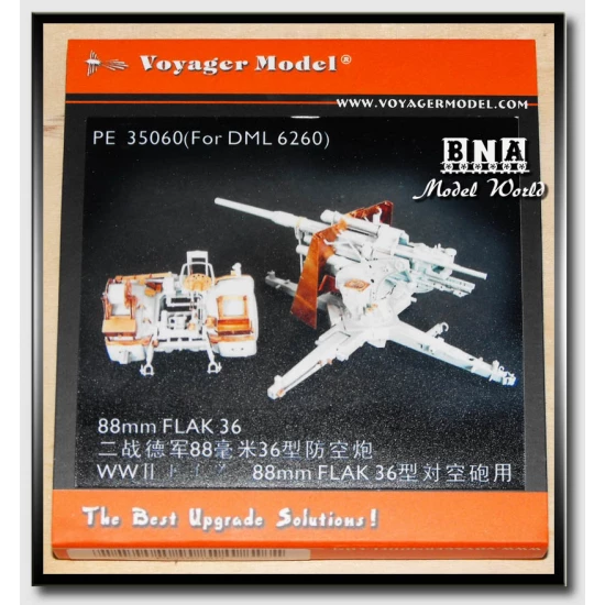 Upgrade Set for 1/35 WWII German 88mm Flakvierling 36 for Dragon kit
