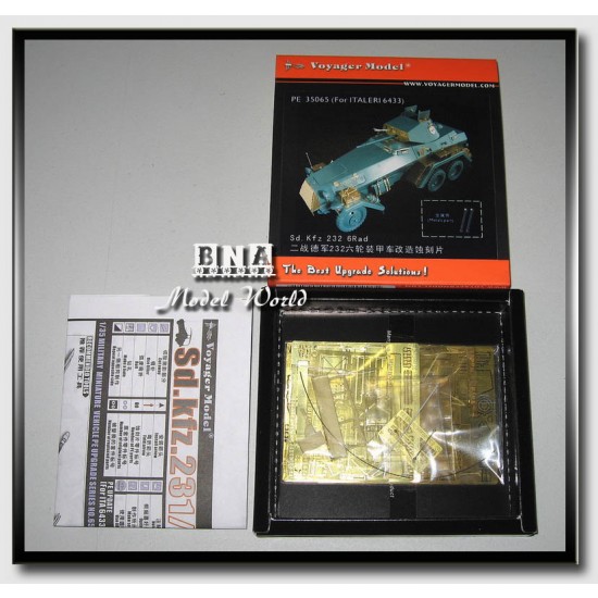 Upgrade Set for 1/35 SdKfz.232 6 Rad for Italeri kit #6433
