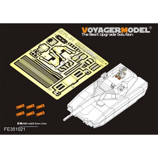 1/35 Modern Poland PL-01 Prototype Basic Detail Set for Takom Models #2127