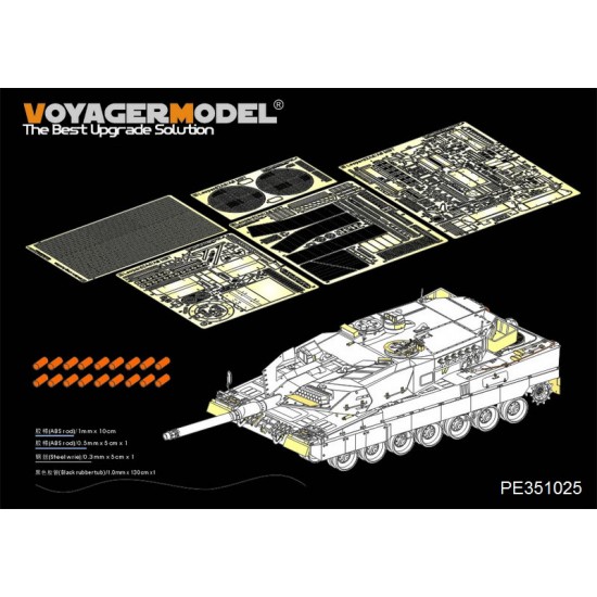 1/35 Modern German Leopard 2A5 Basic Detail Set for Border Models #BT-002