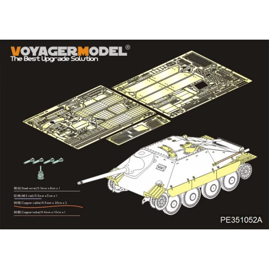 1/35 WWII German SdKfz.138/2 Hetzer Early Detail Set for Academy kit #13278