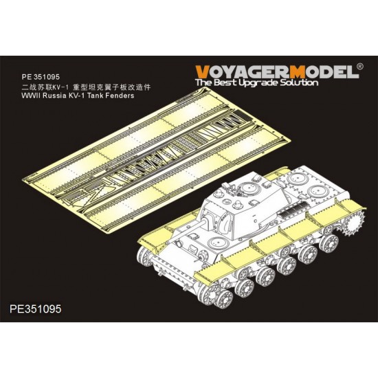 1/35 WWII Russian KV-1 Tank Fenders Detail Set for Tamiya kit #35372