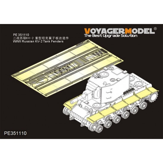 1/35 WWII Russian KV-2 Tank Fenders Detail Set for Trumpeter kits #00311/312