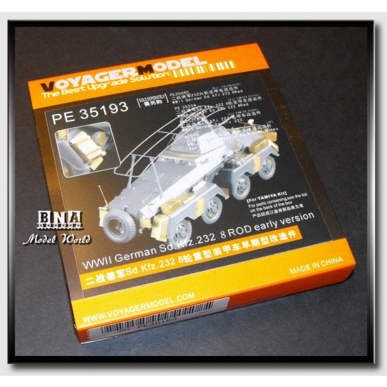 Upgrade Set for 1/35 WWII German SdKfz.232 8 RAD (Early) for Tamiya kit