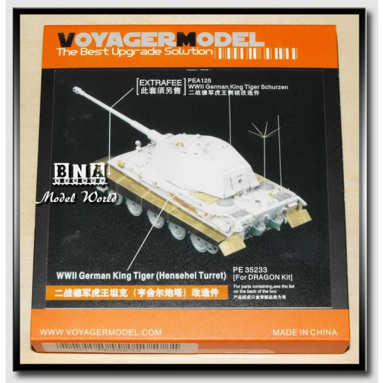 Upgrade Set 1/35 German King Tiger Henschel Turret for Dragon kit