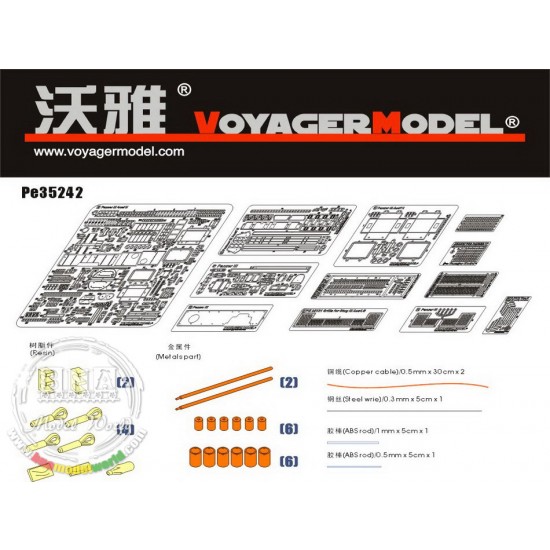 1/35 WWII PzKpfw.III Ausf.N sPz.Abt 501 Afrika Detail Set for Dragon kit #6431