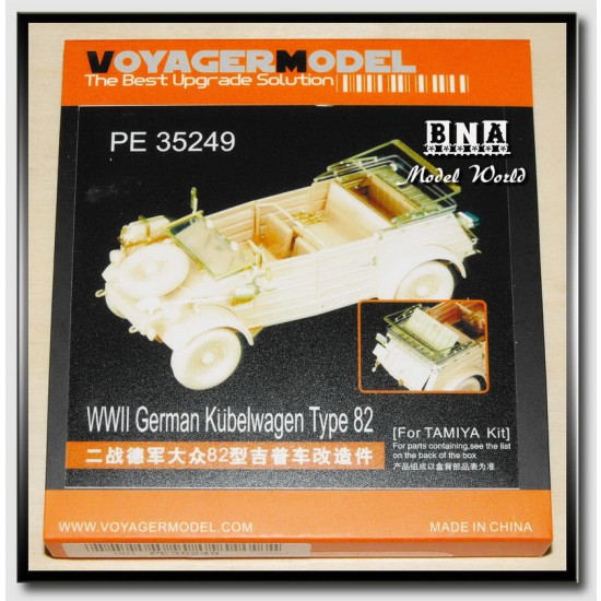 Upgrade Set for 1/35 WWII German Kubelwagen Type 82 for Tamiya kit