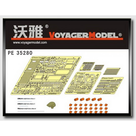Upgrade Set for 1/35 German Panzer II Ausf.A/B/C for Tamiya kit #35292