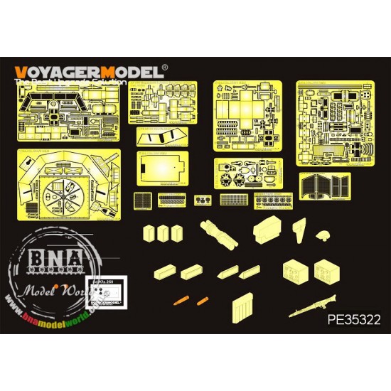 1/35 WWII German SdKfz.250/9 NEU "Recon" Detail Set for Dragon kit #6425