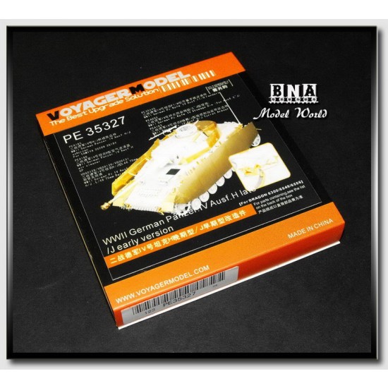Photoetch for 1/35 German Panzer IV Ausf.H Late/J Early for Dragon kit 6300/6549