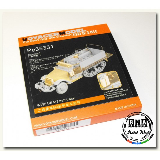 Upgrade Set for 1/35 WWII US M3 Half-track for Dragon kit #6332