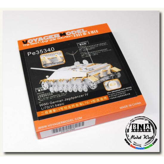 Detail-up Set for 1/35 WWII German Jagdpanzer IV L/70(V) for Dragon kit #6397