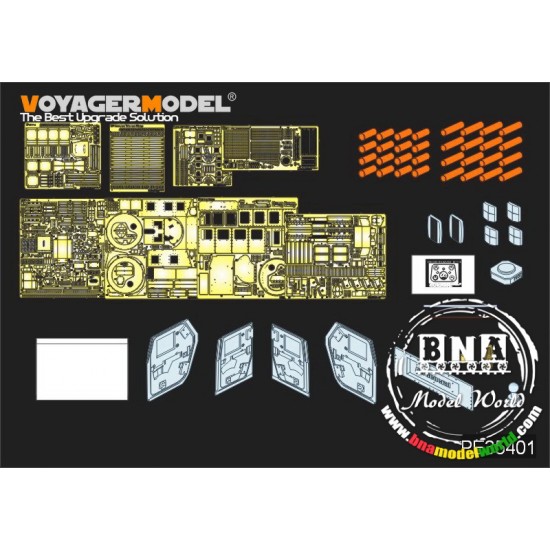 PE for 1/35 Modern USMC HUMVEE M1114 Frag 5 w/Smoke Discharger for Bronco #35080