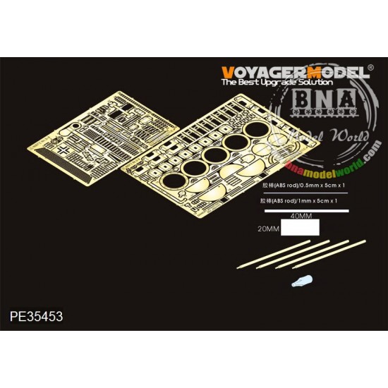 1/35 WWII German Neubaufahrzeug Nr.3-5 Detail-up Set for Trumpeter kit #05529