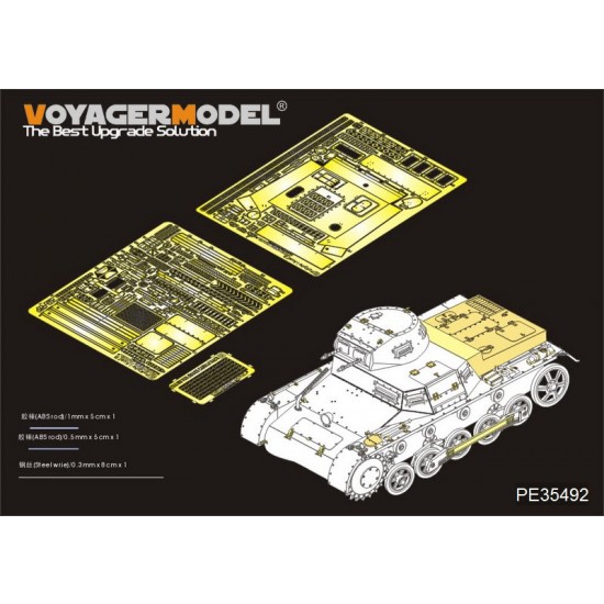 1/35 WWII PzKpfw.I Ausf. B Basic Detail Set for Dragon kit #6186