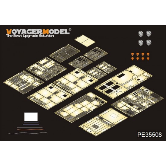 1/35 Modern US M1070 Truck Tractor Amour Cabin Basic Detail set for HobbyBoss#85502