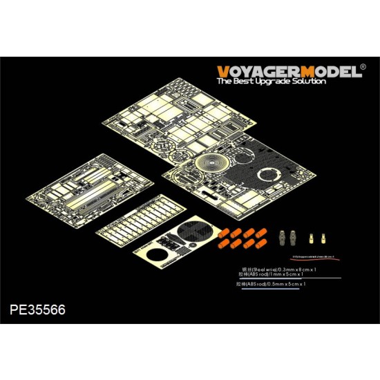 1/35 Modern Italian C1 Ariete MBT Detail Set with Uparmour for Trumpeter kit #00394