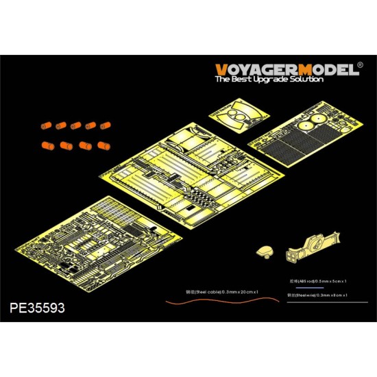 1/35 WWII German PzKpfw.I Ausf.F (Late Version) Detail Set for HobbyBoss #83805