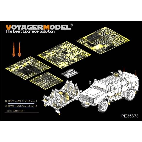 1/35 Modern German ATF Dingo 2 GE A2 PatSi Photo Etched Set for Revell 03233 kit