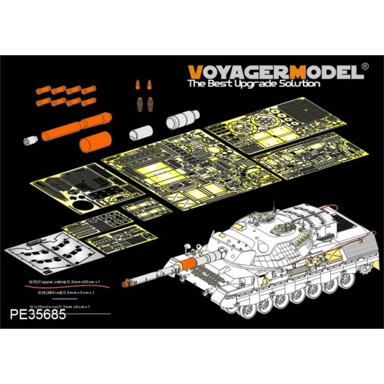 1/35 Modern Canadian Leopard C2 MBT Detail-up Set for Takom 2004 kit