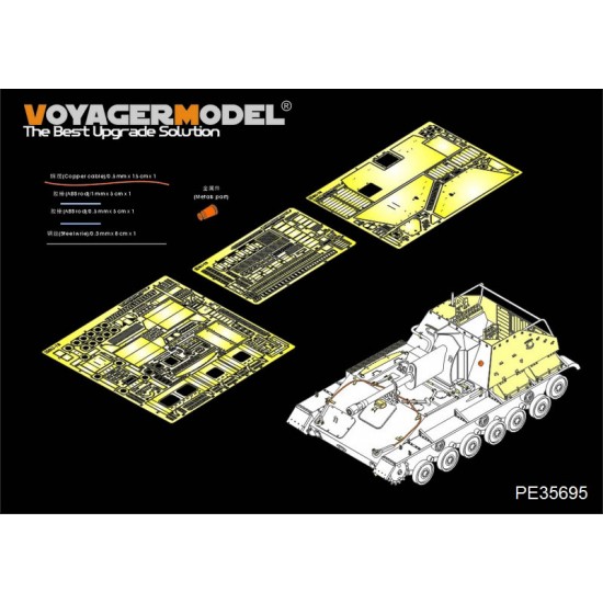 1/35 WWII Russian SU-76 Self-Propeller Gun Basic Detail-up Set for MiniArt kit #35053