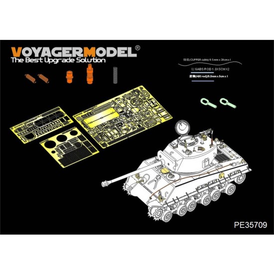 1/35 WWII US M4A3E8 Sherman "Easy Eight" Detail-up Set for Tamiya #25175 kit