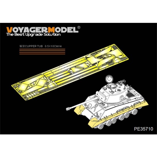 1/35 WWII US M4A3E8 Sherman Fenders/Track Cover Set for Tamiya #25175