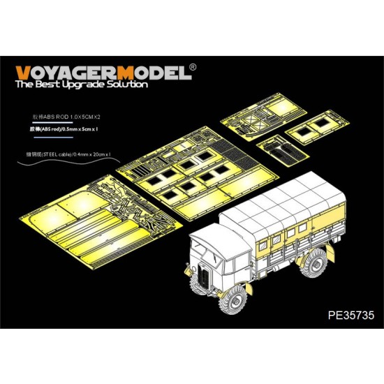 1/35 WWII British AEC Matador Truck Mid Version Detail-up Set for AFV Club AF35239 kit