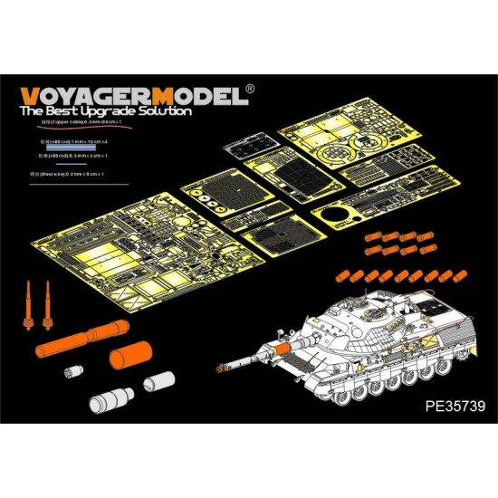 1/35 Modern German Leopard1A5 MBT Detail-up Set for Meng Model TS015 kit