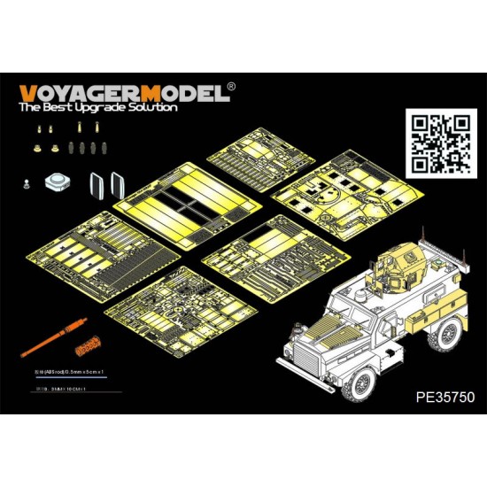 1/35 Modern US Cougar 4x4 MRAP Detail-up Set for Panda Hobby PH35003 kit