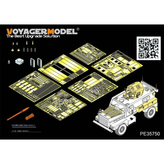 1/35 Modern US Cougar 4x4 MRAP Detail-up Set for Panda Hobby PH35003 kit