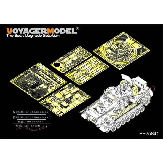 1/35 Modern German Gepard SPAAG A2 Bundeswehr Flakpanzer 1 Basic Detail Set for Takom 2044