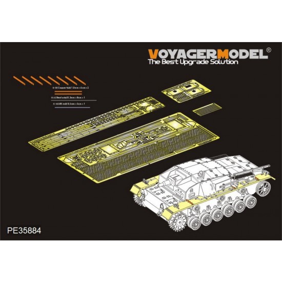 1/35 WWII German StuG.III Ausf.A/Ausf.B/Ausf.C/Ausf.D Fenders for Dragon kit