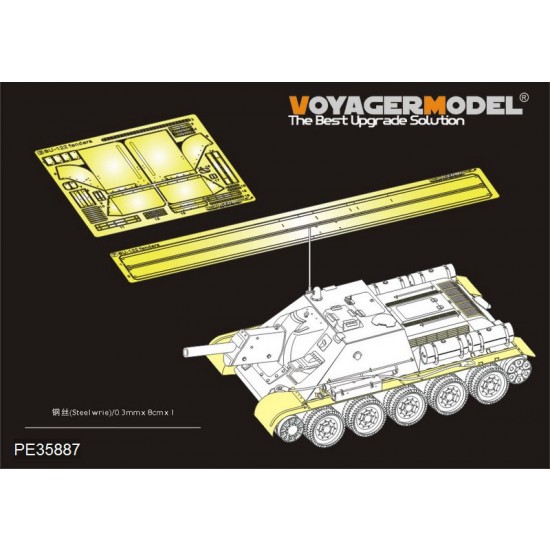 1/35 WWII Soviet Self-Propelled Gun Su-122 Fenders for MiniArt #35175/35181/35197
